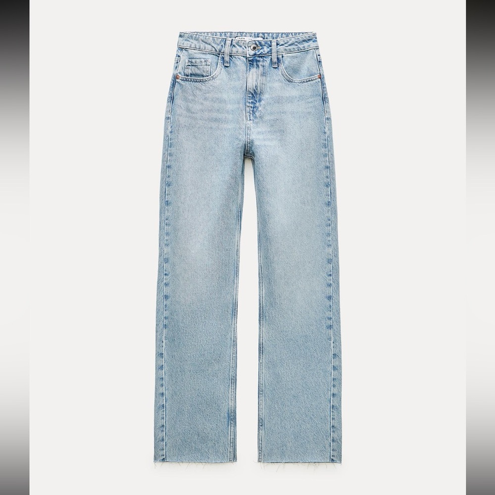 Zara HIGH RISE Z1975 STRAIGHT LEG JEANS